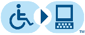 This Web Accessibility icon serves as a link to download 
eSSENTIAL Accessibility assistive technology software for individuals with physical disabilities.
